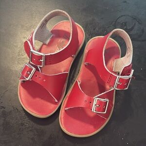 FootMates Red Kids Sandals with Buckles